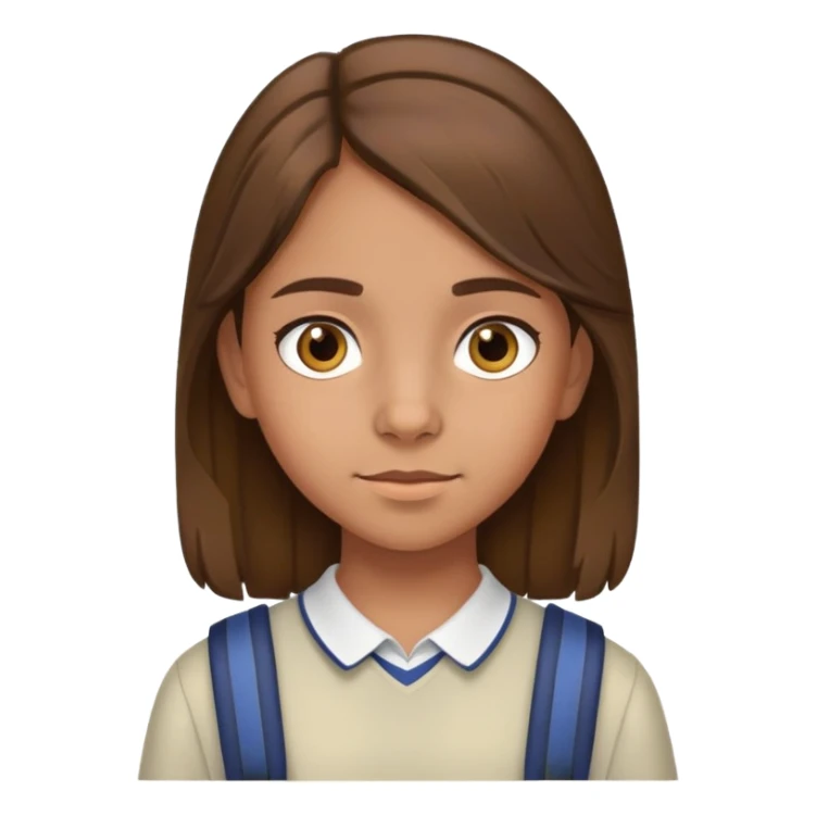 11 year old female spanish student sticker