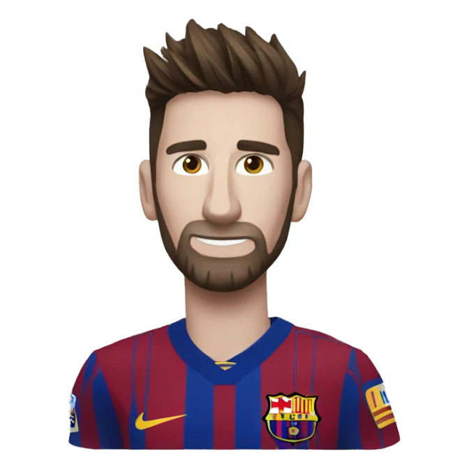 carro manejado por messi sticker