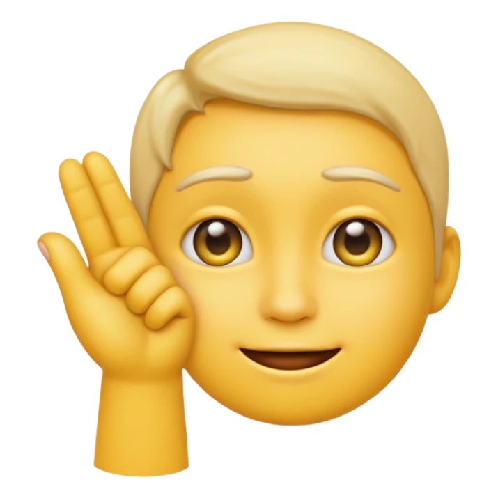 yellow emoji who do fingermouthing pose sticker