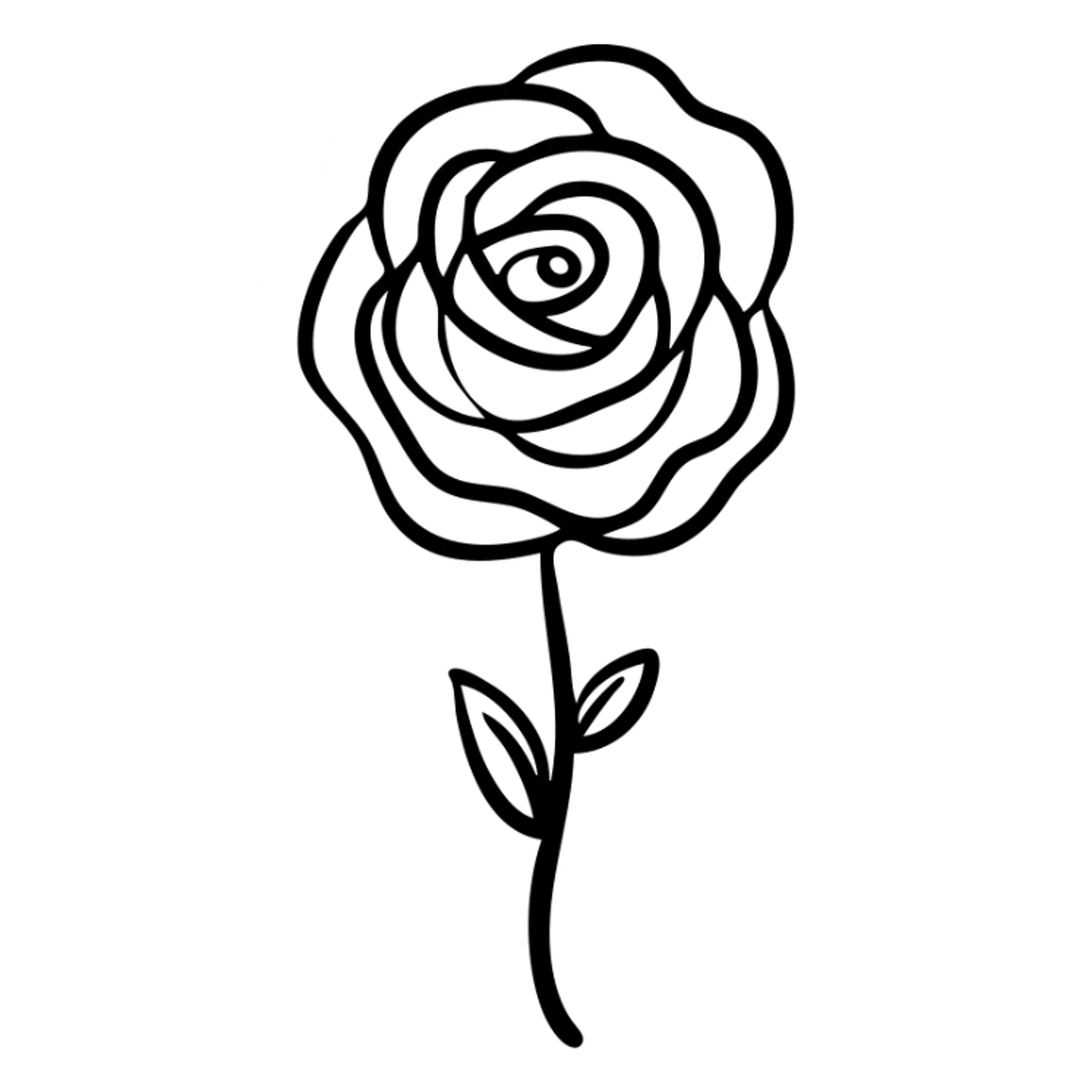 Combined icon of a wilted rose flower with a low battery symbol incorporated into the stem sticker