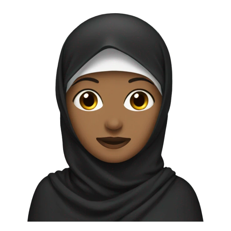 Woman with niqab  sticker
