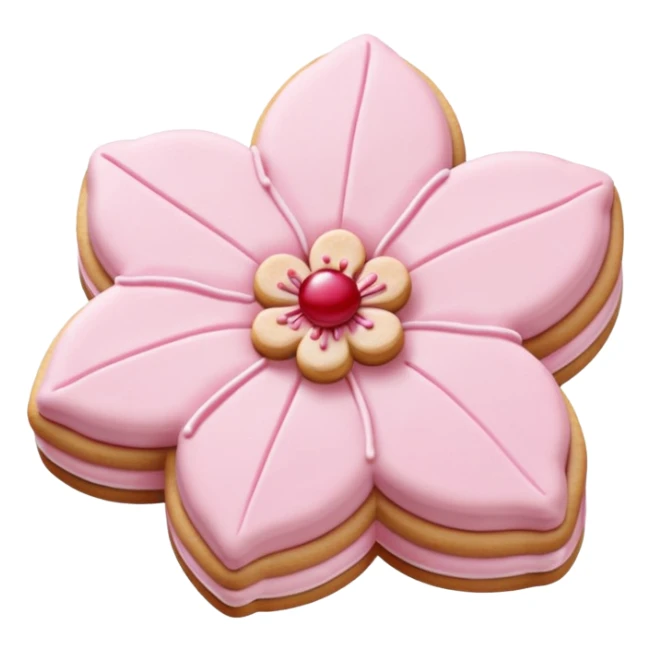 Cherry blossom shaped cookies  sticker
