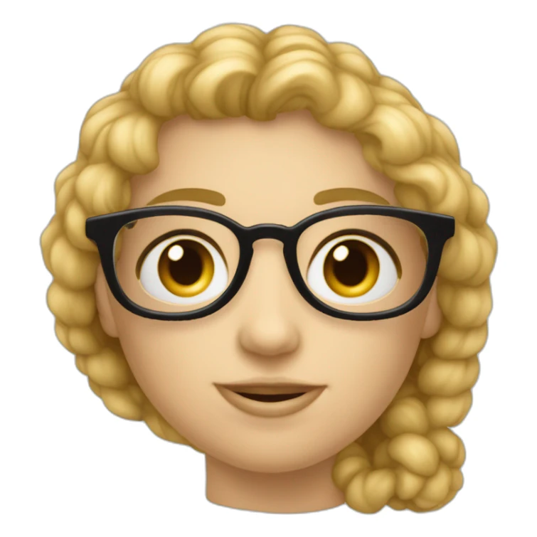 Bobo parisien petite lunette grand coeur sticker