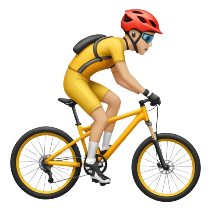 Bicicleta downhill , ciclista montado, montaña sticker