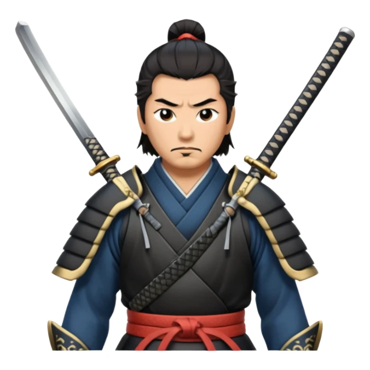 A disciplined samurai with sharp gaze, traditional armor, and a sleek katana drawn halfway.
 sticker