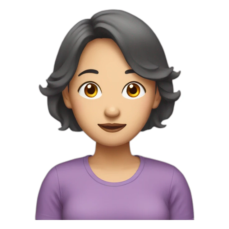 trans lesbian asian woman sticker