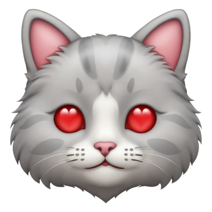 A cat face emoji with heart eyes sticker