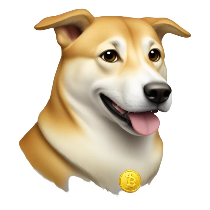 Elon musk doge coin sticker