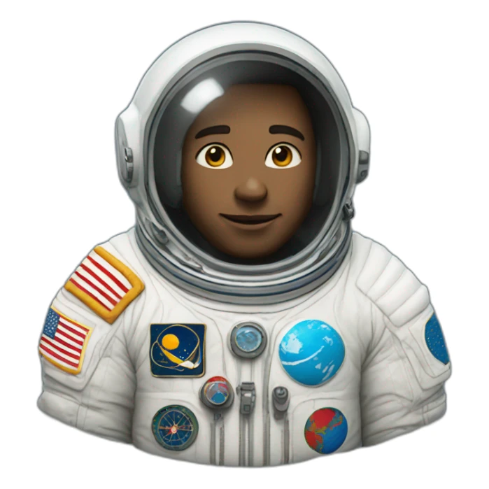 Un cosmonaute qui court sticker