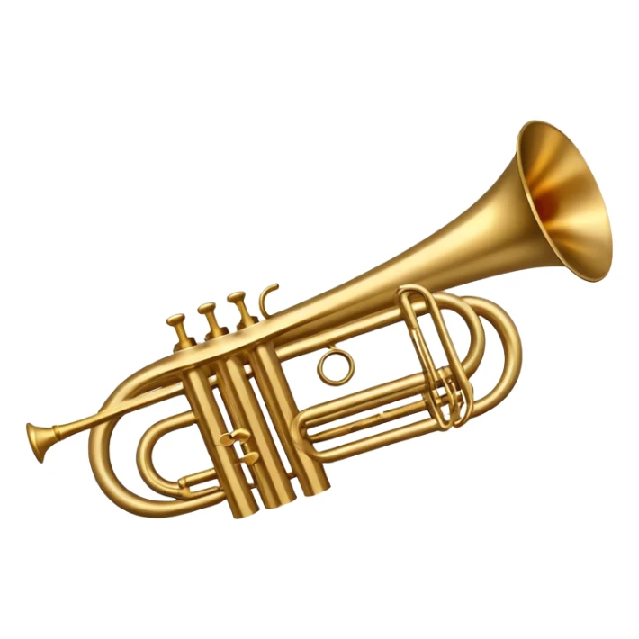 goat horn trumpet sticker