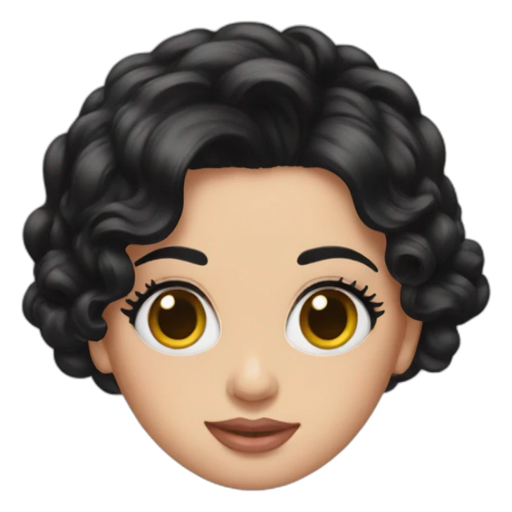 katy perry black hair sticker