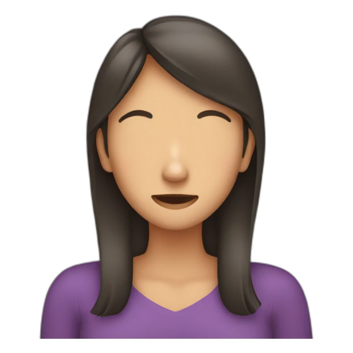 woman covering her ears sticker