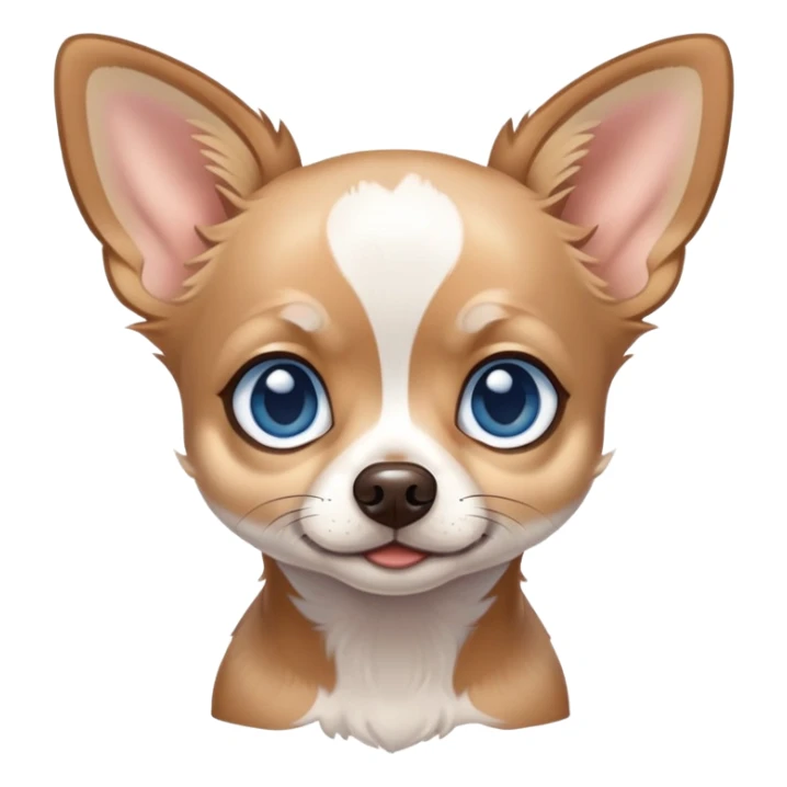 Merle chihuahua blue eyes sticker