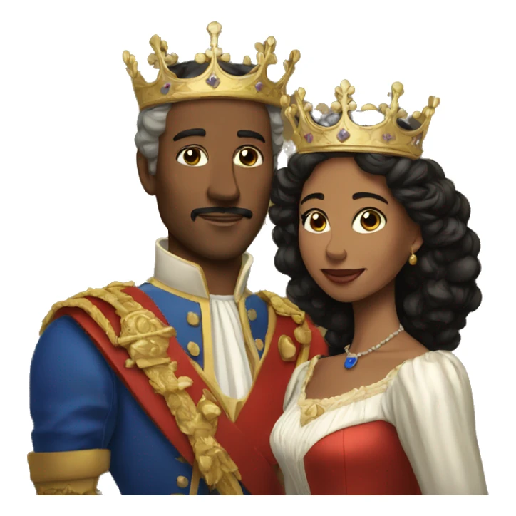 King and Queen of France sticker