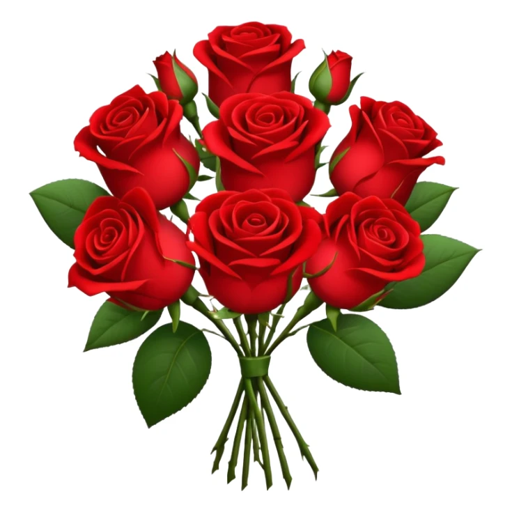 Bouquet of red roses  sticker