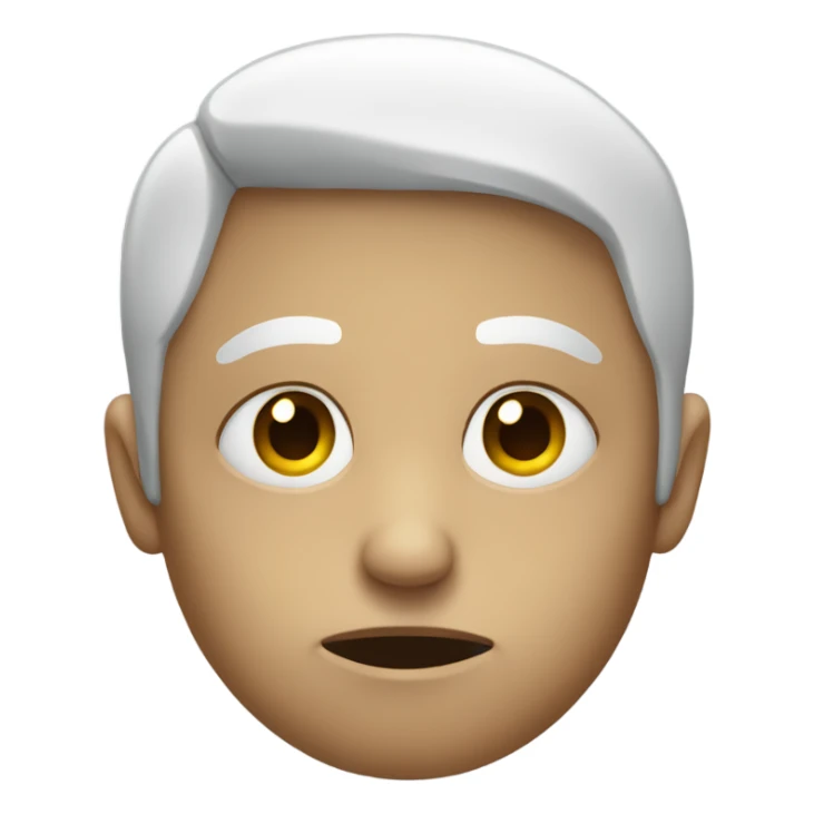 Person with sad dead eyes sticker