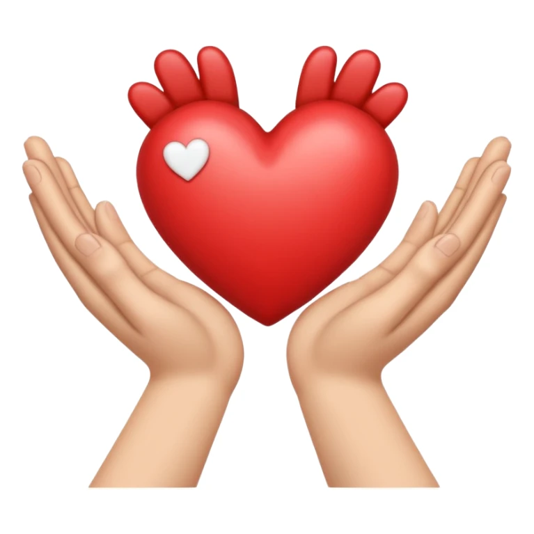 holding hands with a heart above them sticker