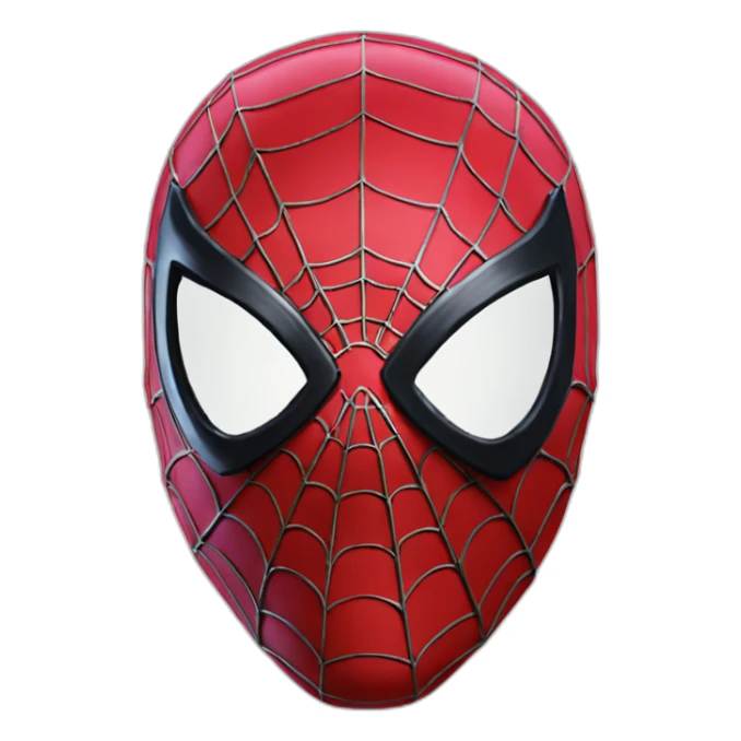 the amazing spider-man 2 mask, red sticker