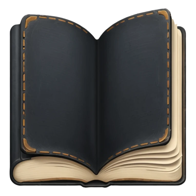 make me a black book with dust on it to show that it's old  sticker