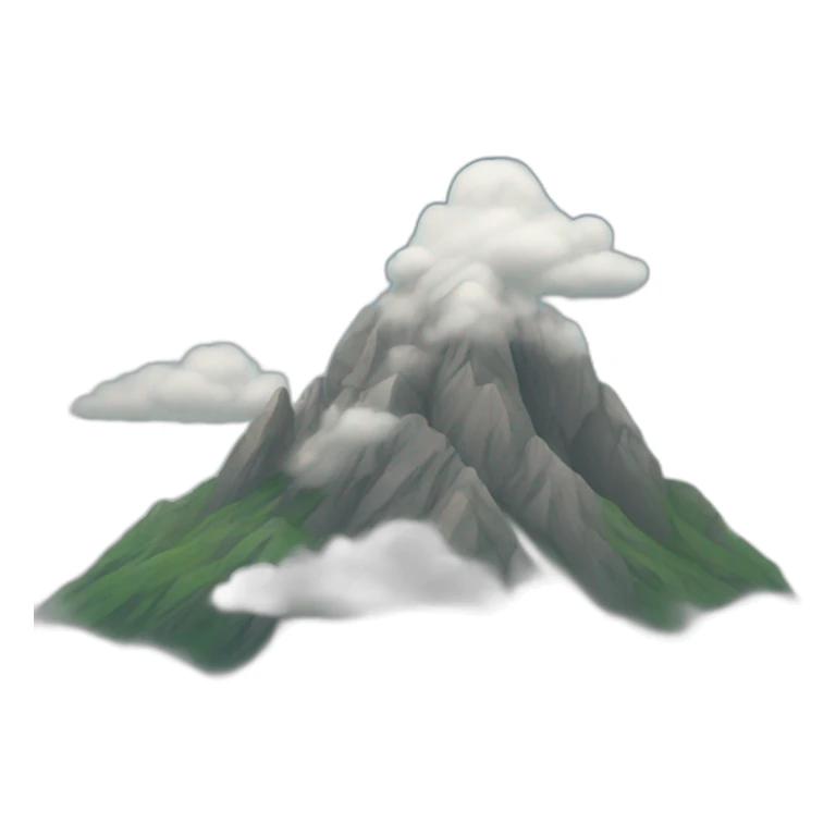 Cloudy mountain sticker