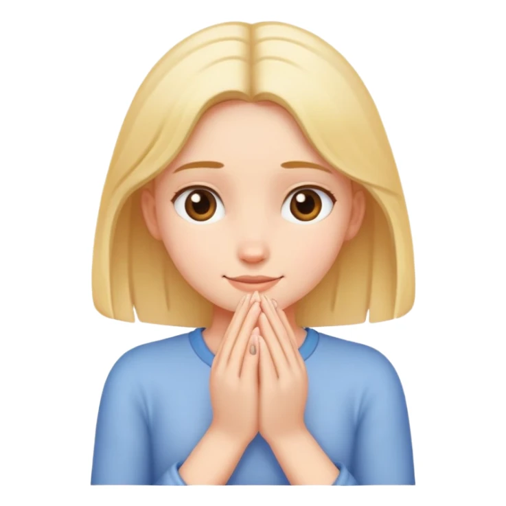 Girl rubbing her hands together  sticker