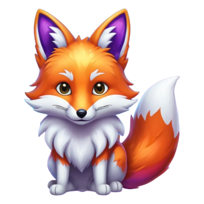Galaxy fox sticker