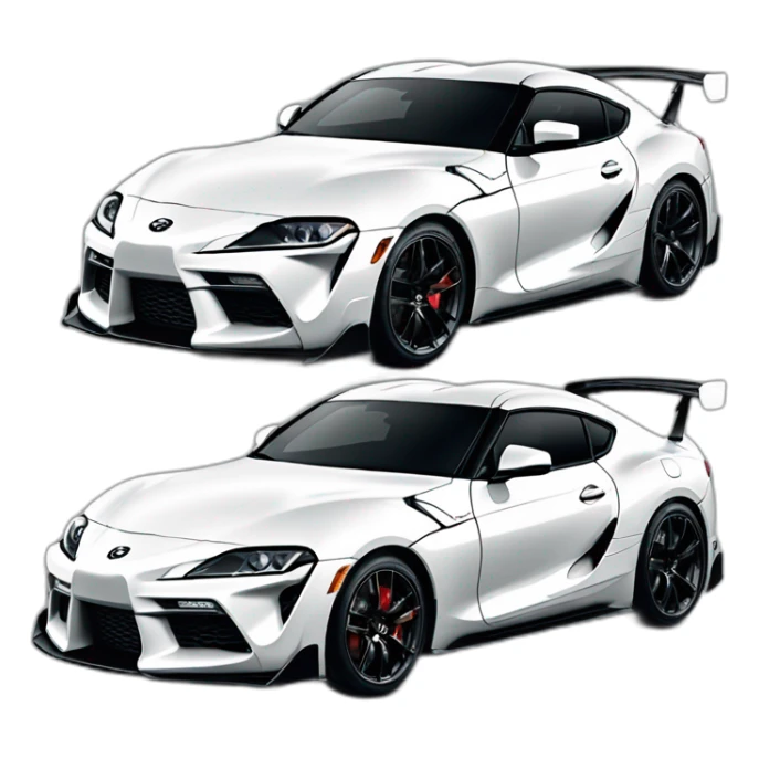 Toyota supra white toyota gazoo racing sticker