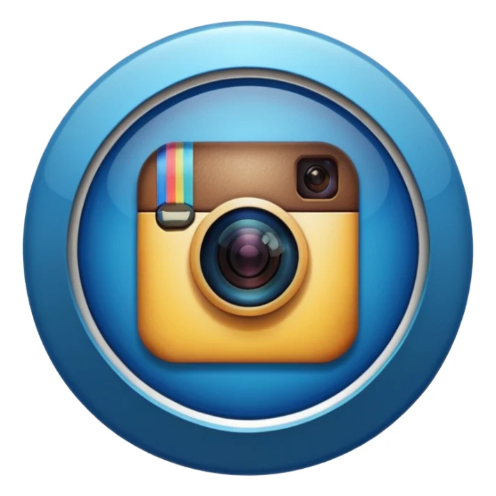 Check verificado de cuenta de Instagram redondo  sticker