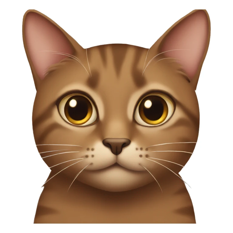 Portrait of a brown cat with long eyelashes sticker