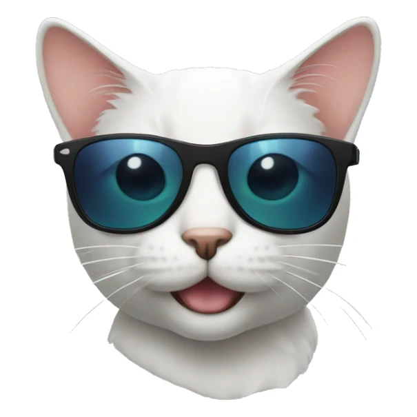 Cat with sunglasses sticker