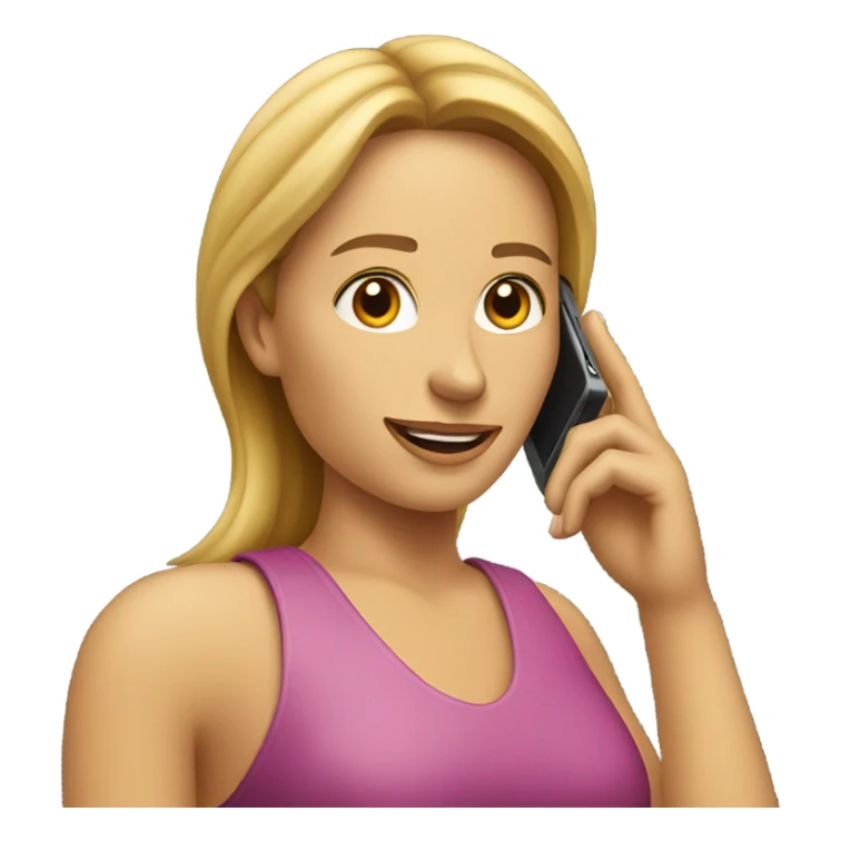 woman on the phone  sticker