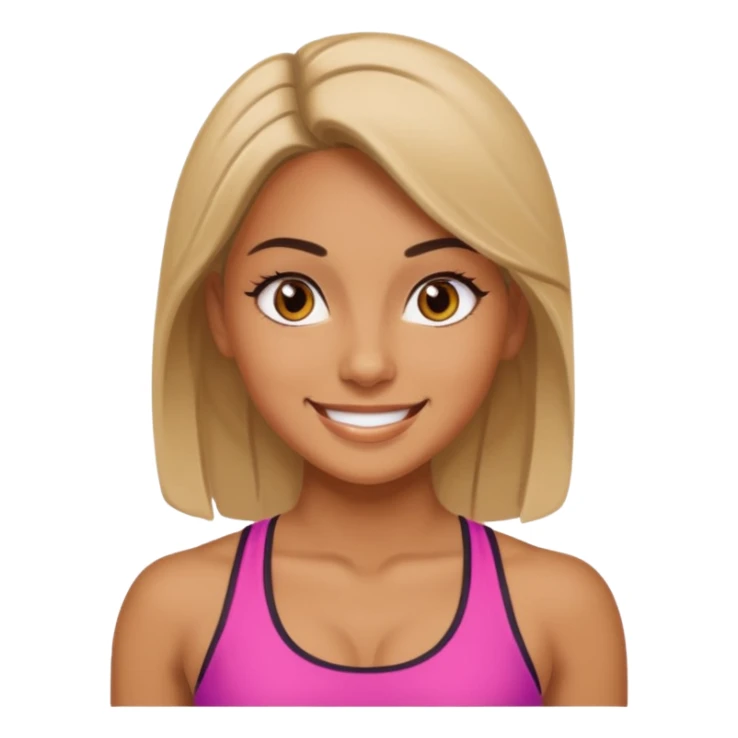 fitness girl, dark eyes sticker