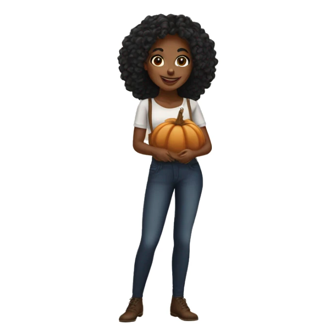 pretty black girl thanksgiving sticker