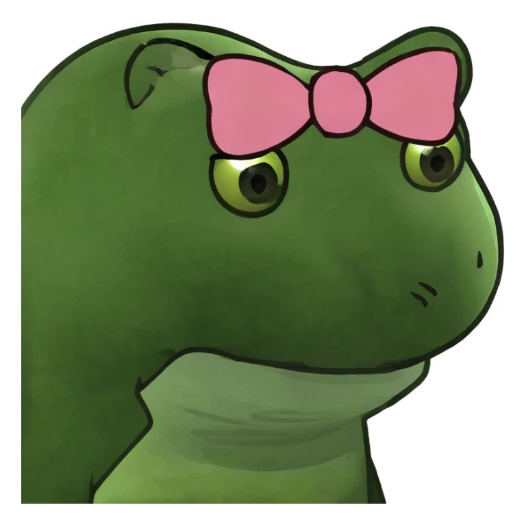 emoji wearing leopard print bow sticker