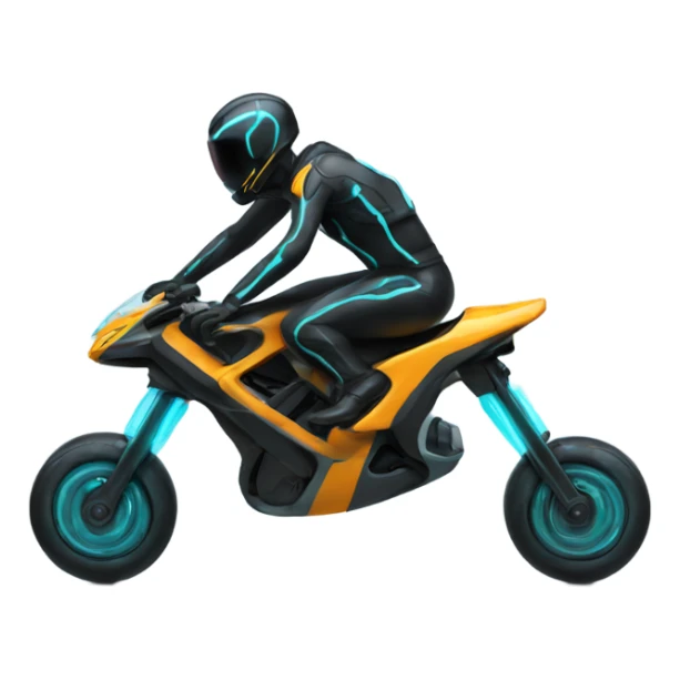 tron bike wheelie  sticker
