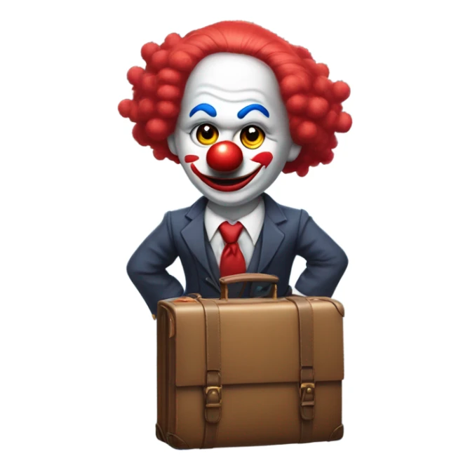 Clown president of the usa sticker