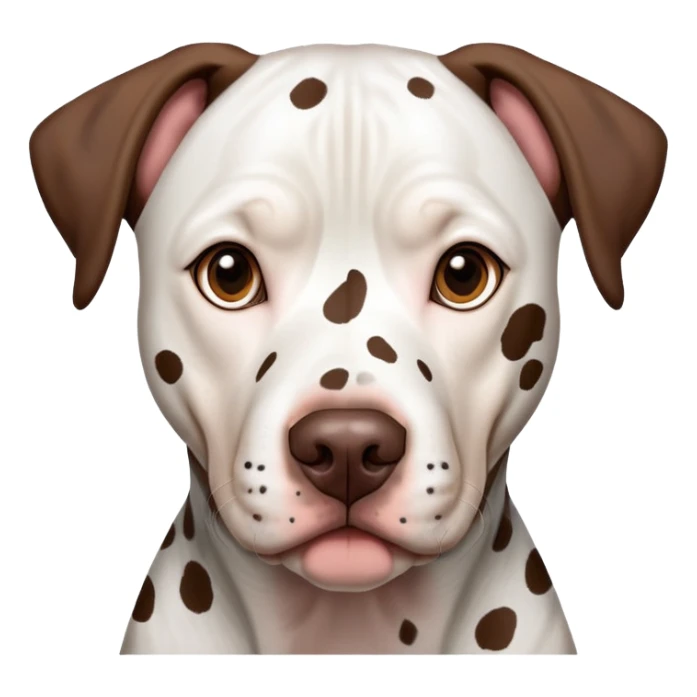 German shorthair pointer, pit bull terrier, American bully & Dalmatian mix sticker