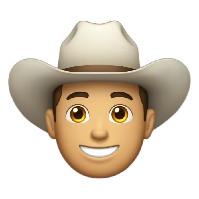 cristiano ronaldo avec un chapeau de cowboy  sticker