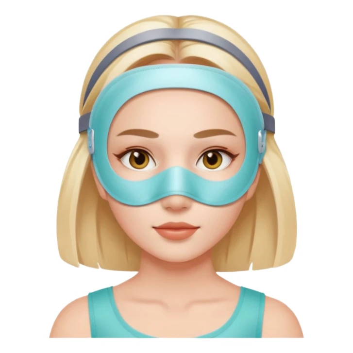 A Currentbody led therapy mask on a girl sticker