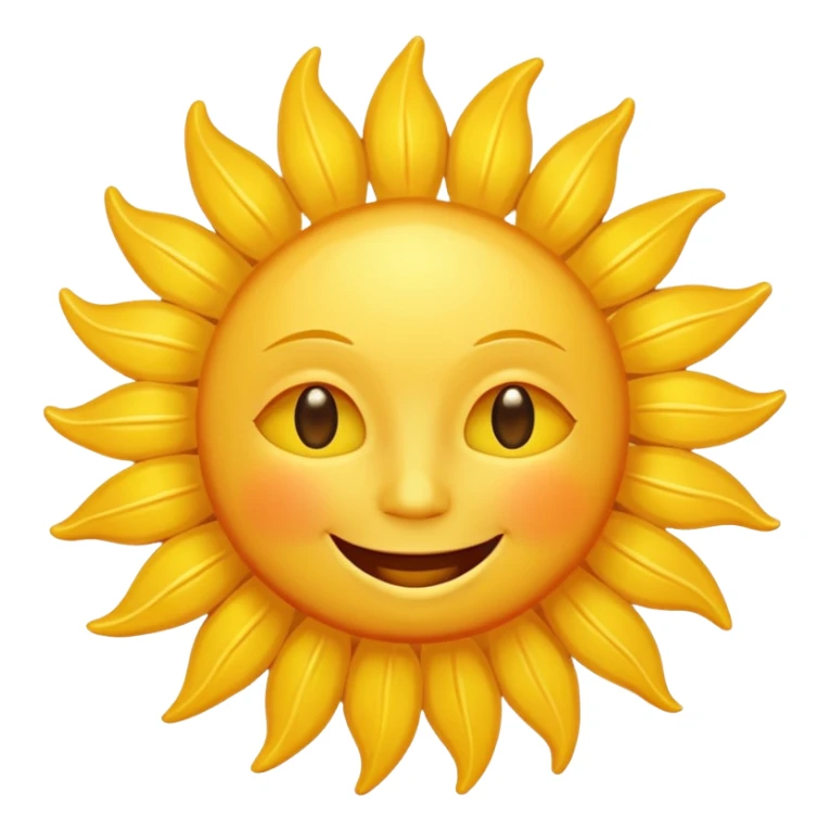 smiling sun emoji sticker