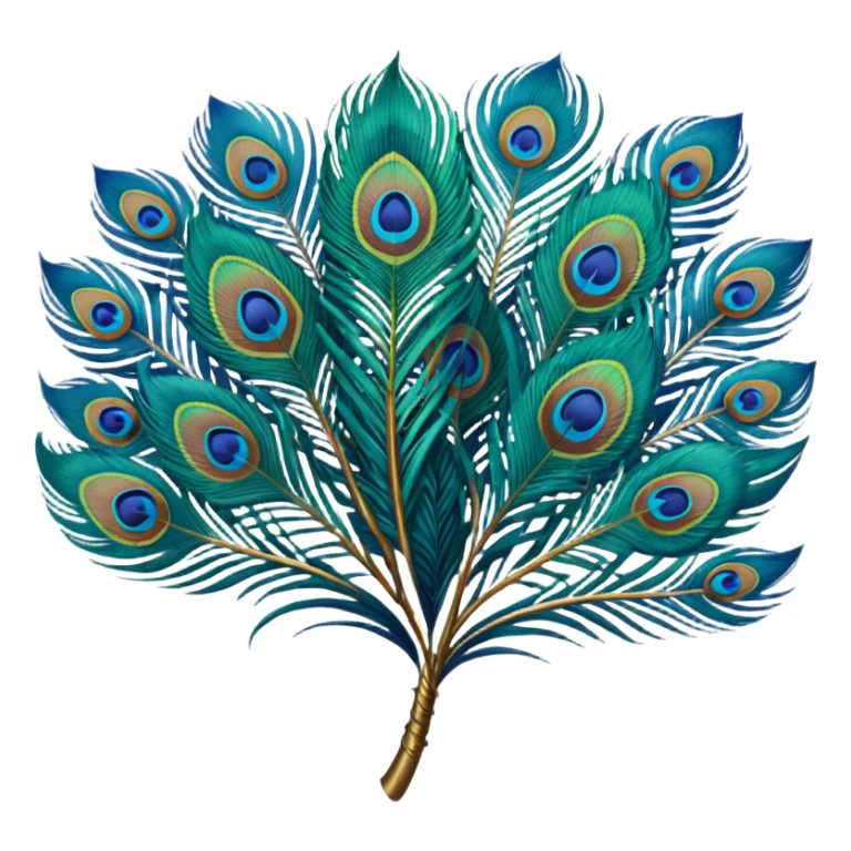 Pls give peacock feather emoji in png format  sticker