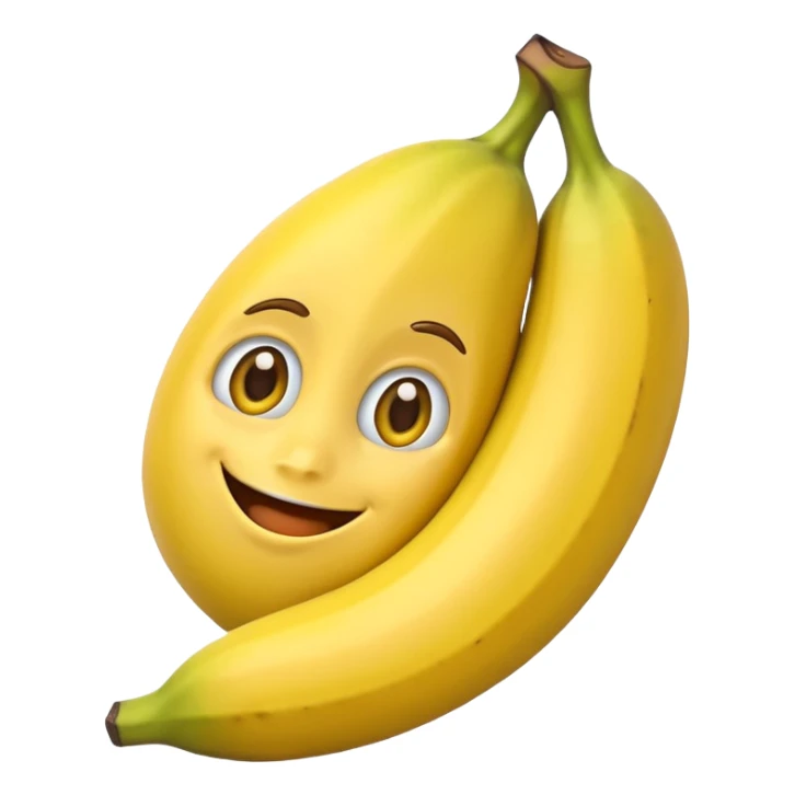 crea un emoji de un guineo tipo ed de pixar  sticker