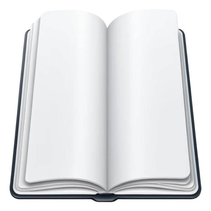 emoji of open magazine with nothing inside sticker