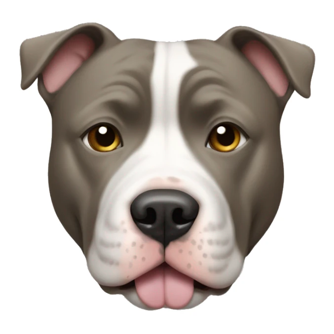 Black and white pitbull and chow chow mix sticker