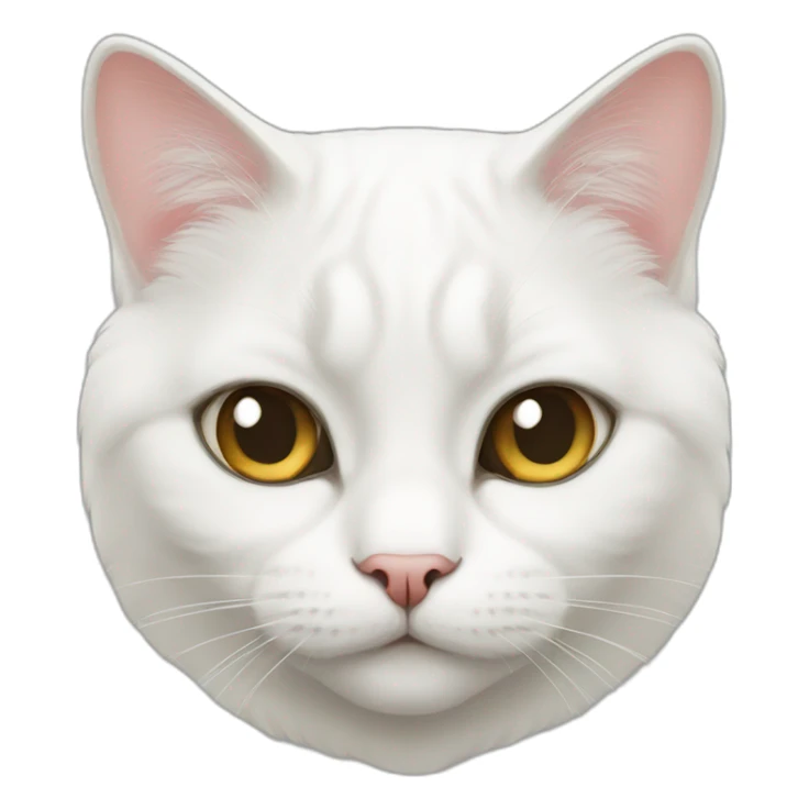 British white Cat  sticker