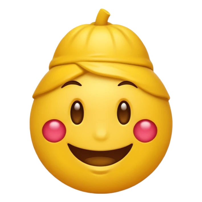 Emoji amarillo mordiéndose la uña (😊+💅) sticker