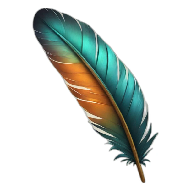 Feather sticker