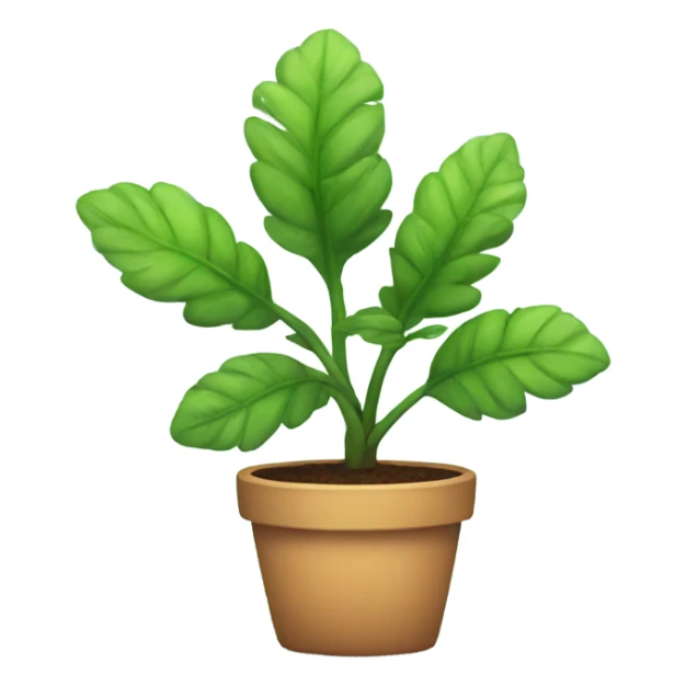 Cute plant sticker
