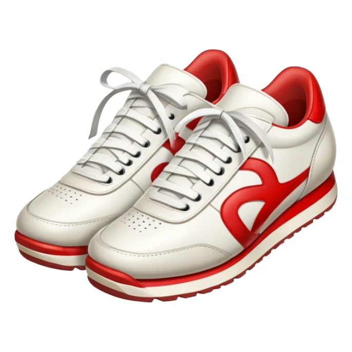 pair of retro sneakers sticker