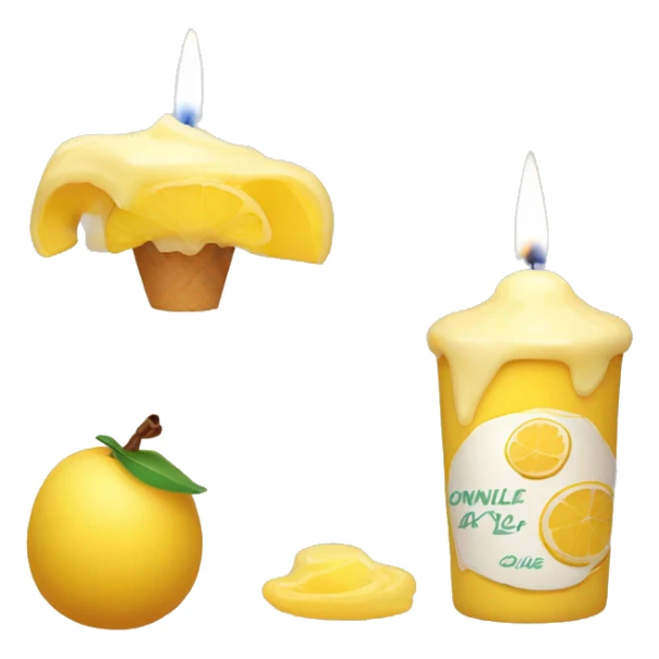 une bougie a la vanille qui fait du velo sticker